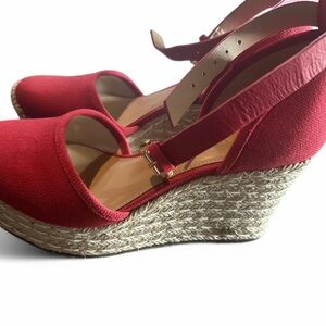 MICHAEL Michael Kors Red & Tan Wedges